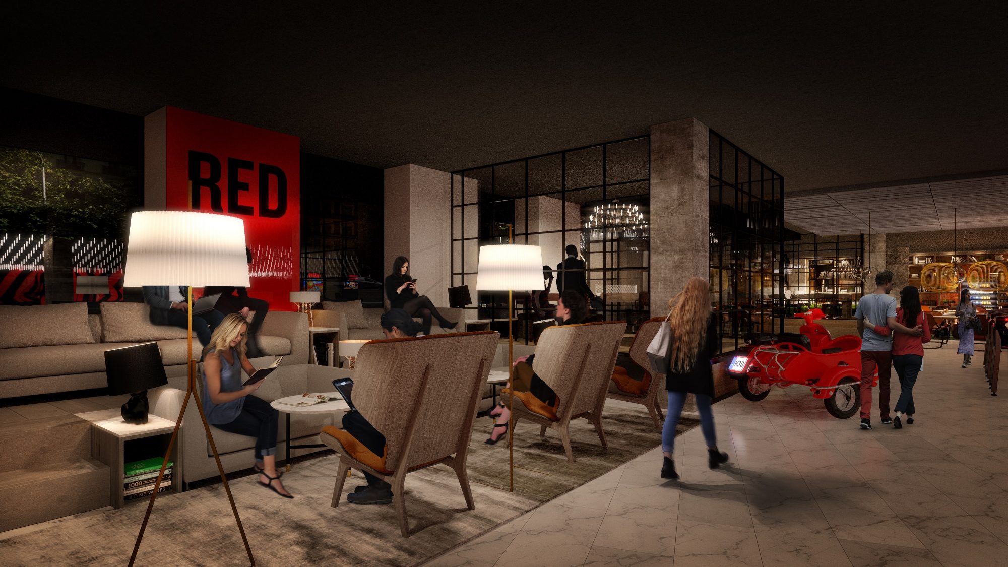 Illustration of the Radisson RED concept_Lobby